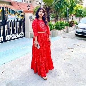 Skirt and Top set - Indo-Western Wear